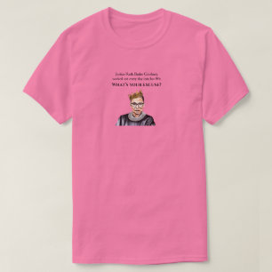 Camiseta Si la justicia Ruth Bader Ginsburg funcionó, rosa