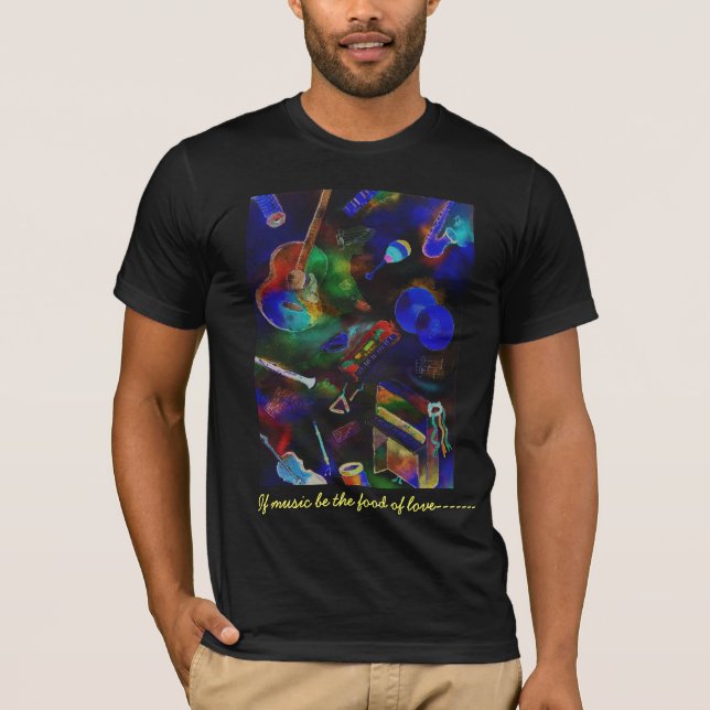 Camiseta Si la música sea la comida del amor--- (Anverso)