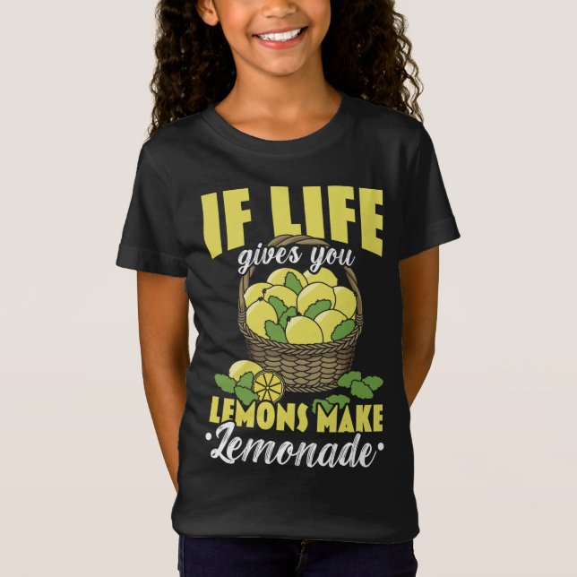 Camiseta Si La Vida Te Da Lemones Hacen Lemonade Lemon Love (Anverso)
