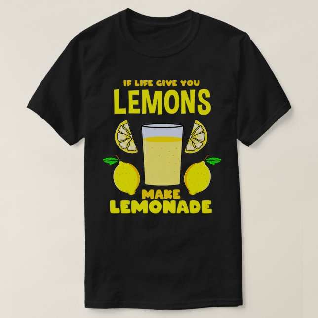 Camiseta Si La Vida Te Da Lemones Haz Que Lemonade Sea Prem (Diseño del anverso)