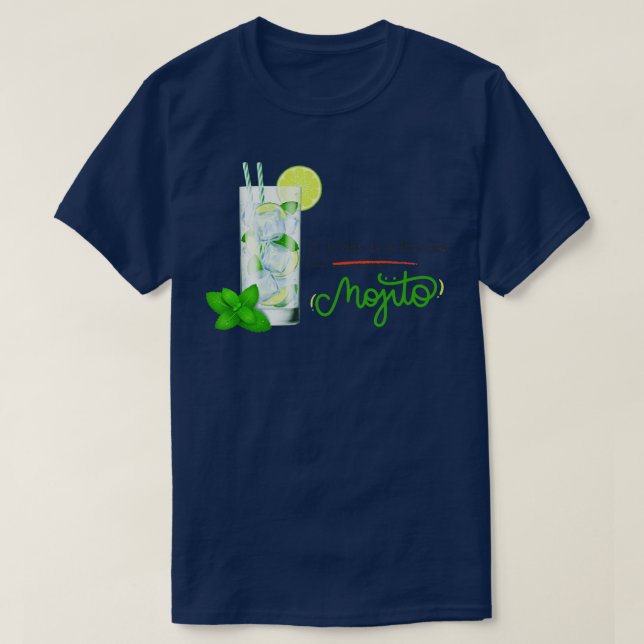 Camiseta Si la vida te da limones haz MOJITO (Diseño del anverso)