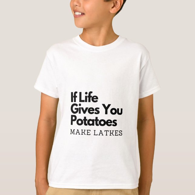 Camiseta Si la vida te da papas, ponte freno (Anverso)