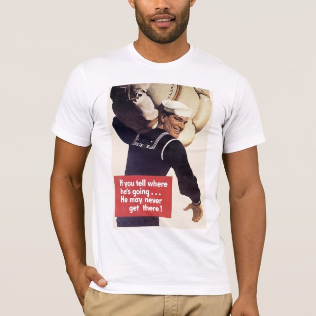 Camiseta Si le dices a dónde va (Anverso)