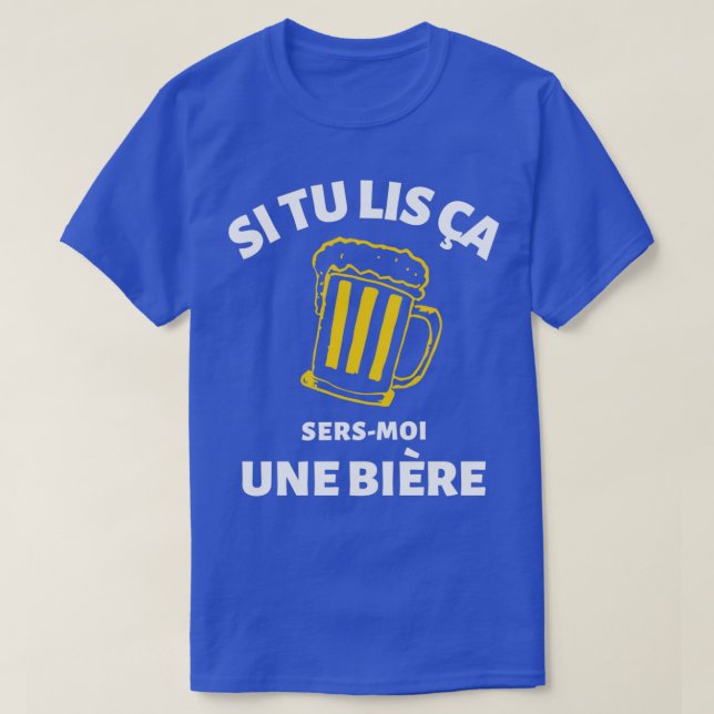 Camiseta Si lees esto, sírvame un regalo divertido de humor (Diseño del anverso)