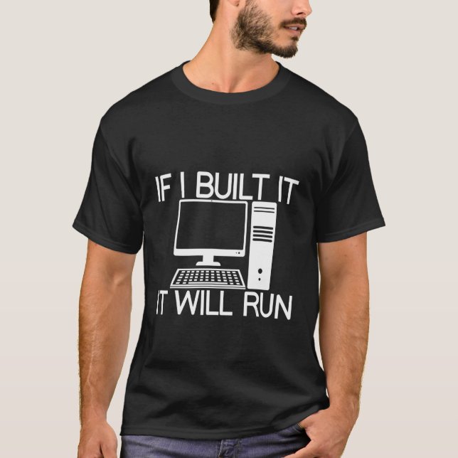 Camiseta Si lo construyo, correrá (Anverso)