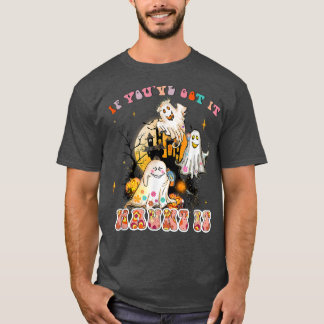 Camiseta Si lo tienes embrujado Fantasma Floral Hippe Hallo