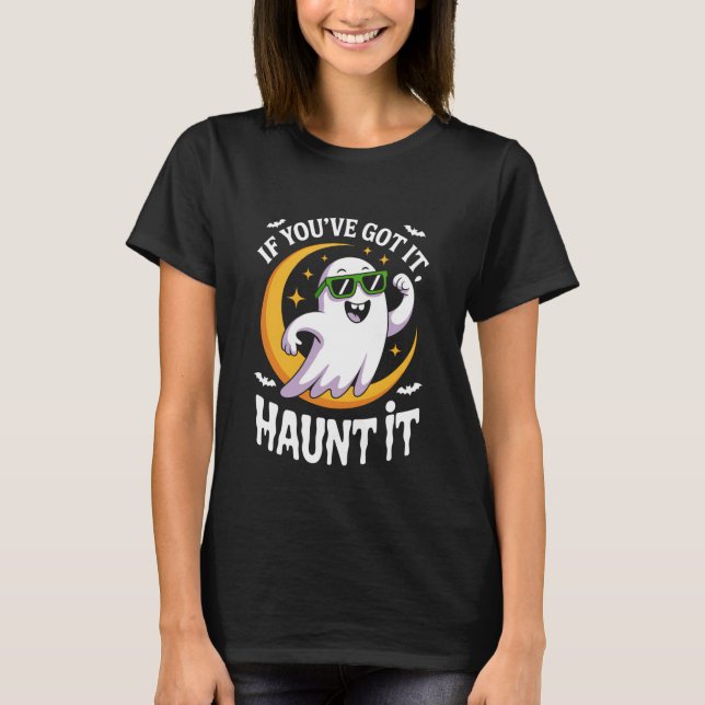 Camiseta Si lo tienes, te molesta Halloween. (Anverso)