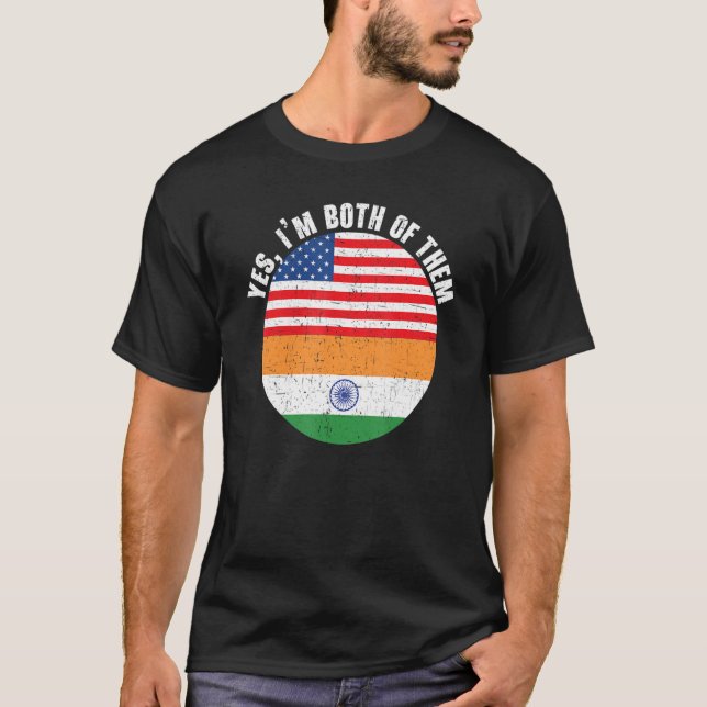 Camiseta Sí, los dos soy indios del Día de la República de  (Anverso)