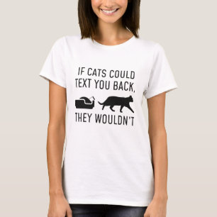 Camiseta Si los gatos pudieran escribir