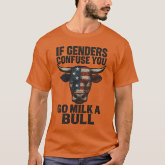 CAMISETA SI LOS GÉNEROS CONFUNDEN QUE VAS A LA LECHE A UN T