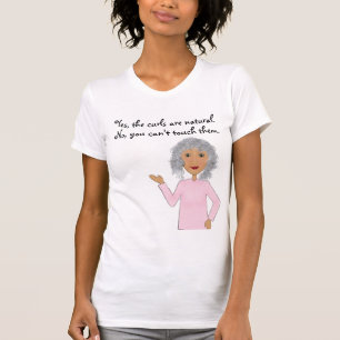 Camiseta "Sí, los rizos son naturales", cabello rizado de
