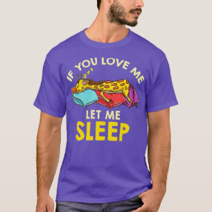 Camiseta Si Me Amas Déjame Dormir Giraffe
