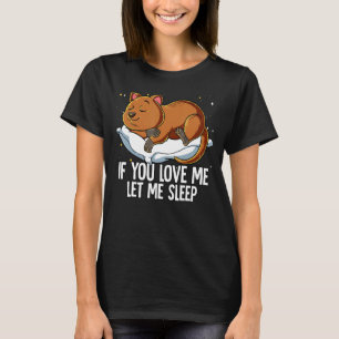 Camiseta Si Me Amas Déjame Dormir Quokka