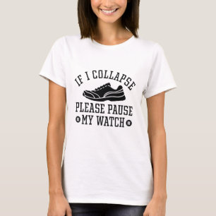 Camiseta Si Me Colapso, Por Favor, Pare Mi Reloj