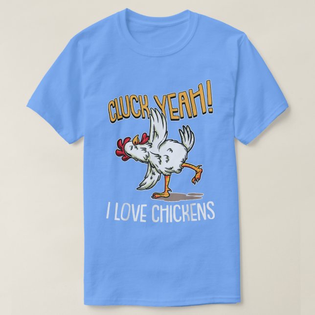 Camiseta Sí, me encantan las gallinas. (Diseño del anverso)