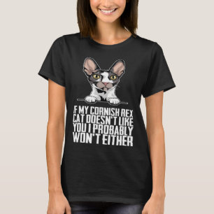 Camiseta Si mi gato cornish rex no le gusta a usted probabl