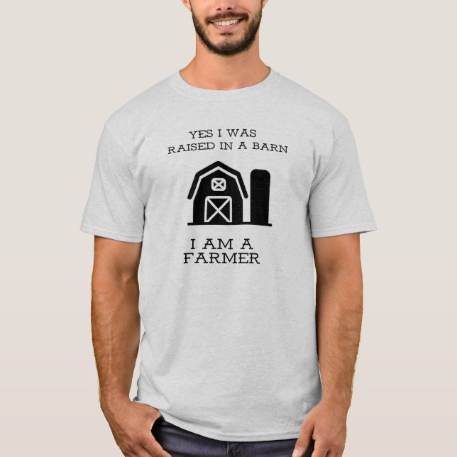 Camiseta Sí, nací en un granjero (Anverso)