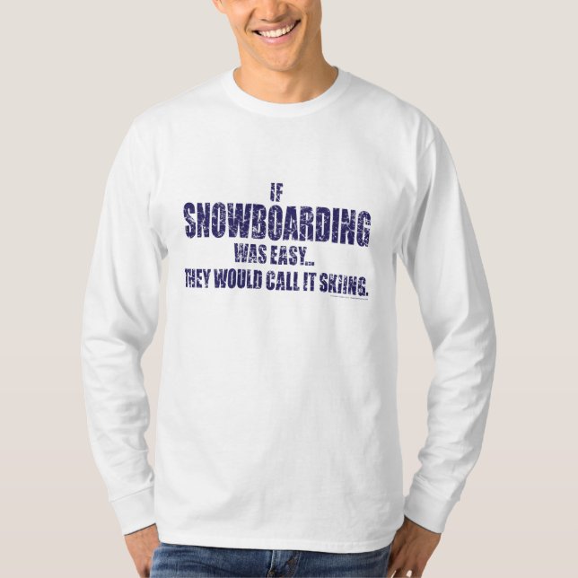 Camiseta Si-Nieve-Embarque-ser-FÁCIL (Anverso)
