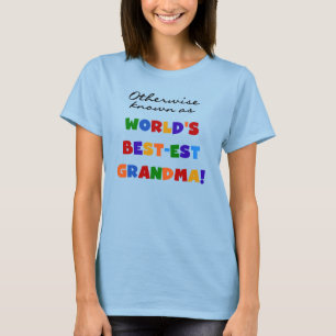 Camiseta Si no conocido como regalos de la abuela Mejor-est