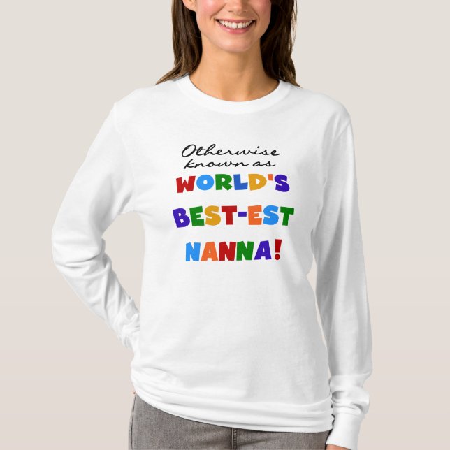Camiseta Si no conocido como regalos del Mejor-est Nanna (Anverso)