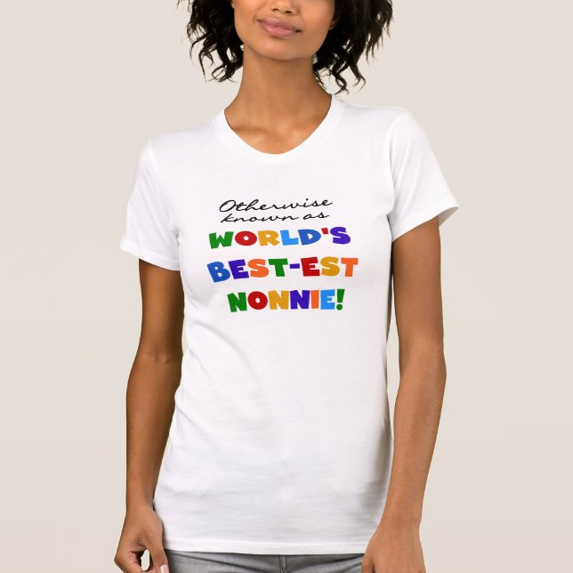 Camiseta Si no conocido como regalos del Mejor-est Nonnie (Anverso)