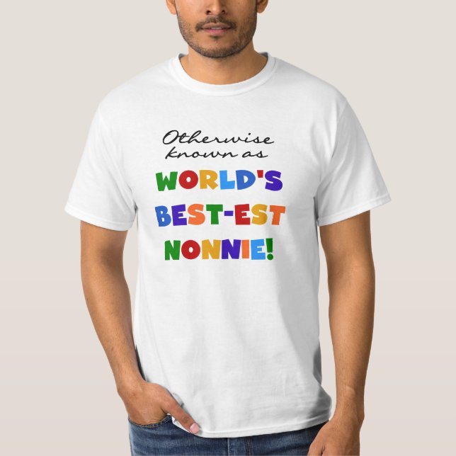 Camiseta Si no conocido como regalos del Mejor-est Nonnie (Anverso)