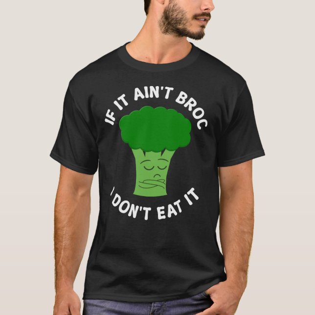 Camiseta Si no es Brocc no lo como Broccoli Pun (Anverso)