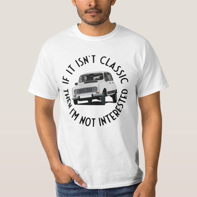 Camiseta Si no es clásico con R 4L (Anverso)