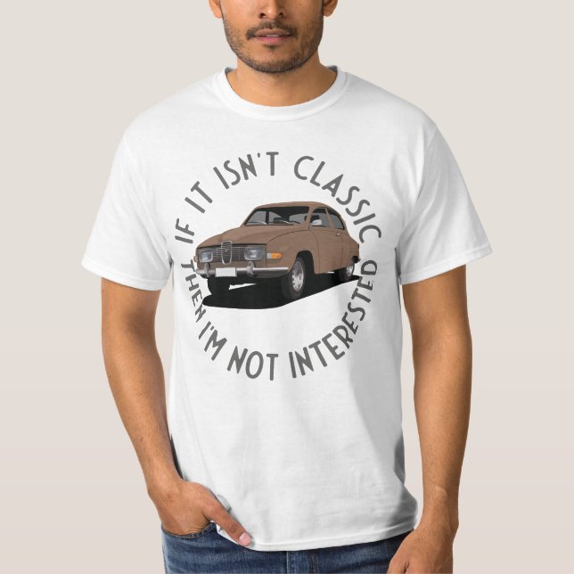 Camiseta Si no es clásico - Saab 96 (Anverso)