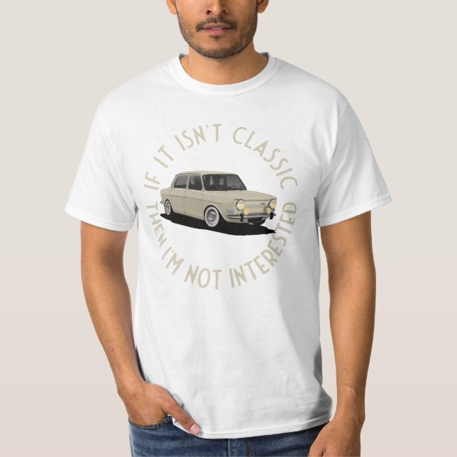 Camiseta Si no es clásico - Simca 1000 (Anverso)