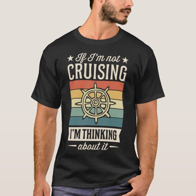 Camiseta Si no estoy de crucero estoy pensando en el crucer (Anverso)