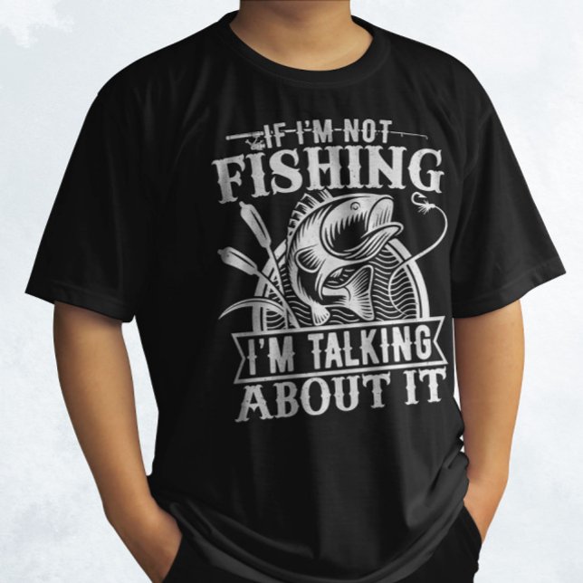Camiseta Si no estoy pescando al pescador amante, papá Humo (Subido por el creador)
