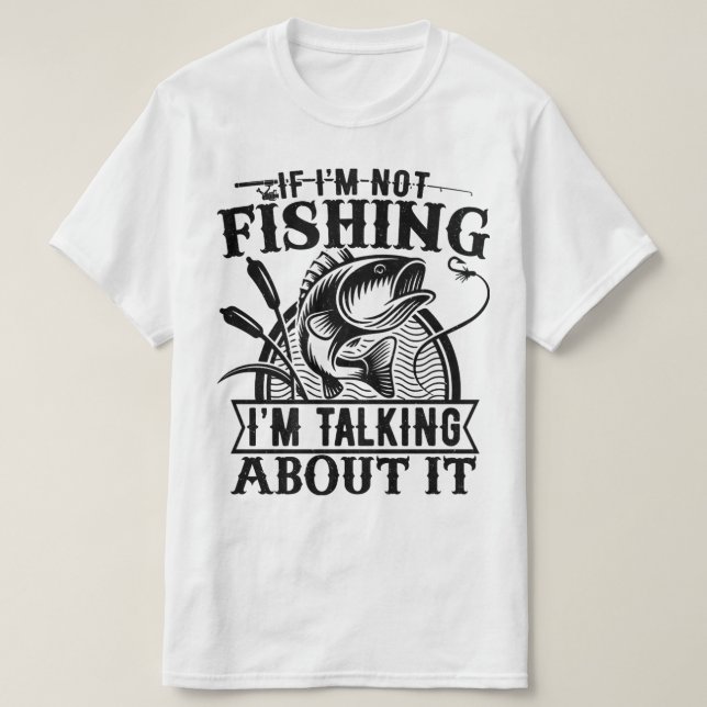 Camiseta Si no estoy pescando el viaje de los padres de los (Diseño del anverso)