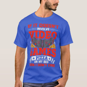 Camiseta Si No Implica Videojuegos Pizza Video Gamer