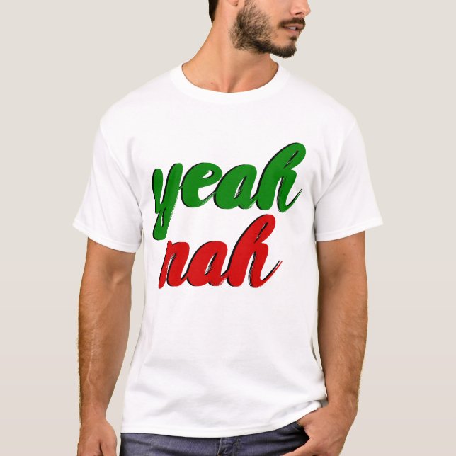 Camiseta Sí No, jerga de Nueva Zelanda (Anverso)