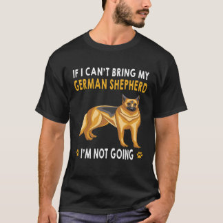 Camiseta Si no puedo traer a mi pastor alemán no voy