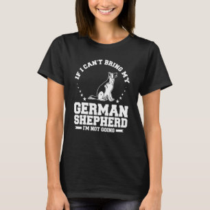 Camiseta Si no puedo traer a mi pastor alemán no voy