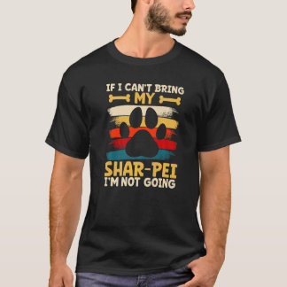 Camiseta Si no puedo traer a mi perro no voy a ir a shar pe
