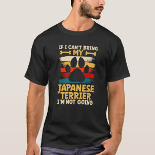 Camiseta Si no puedo traer a mi perro no voy a ir japonés t
