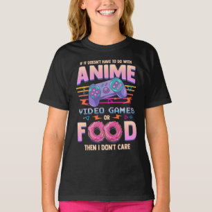 Camiseta Si no son videojuegos animales o comida, no me imp