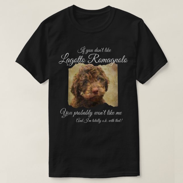 Camiseta Si no te gusta el Lagot a la madre del perro de Ro (Diseño del anverso)