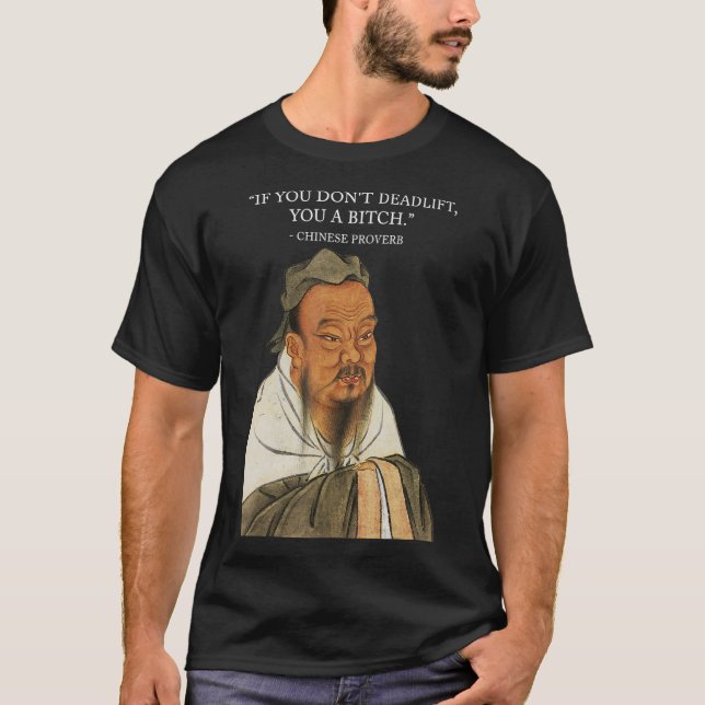 Camiseta Si no te quitas la vida, proverbio chino, divertid (Anverso)