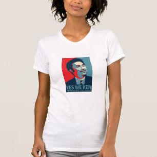 Camiseta Sí nosotros Distres de la mujer de Ken (Obama)…