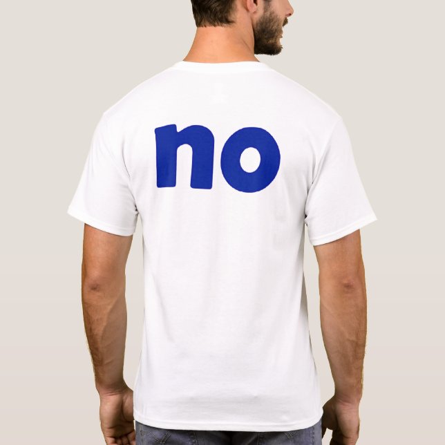Camiseta sí o no (Reverso)