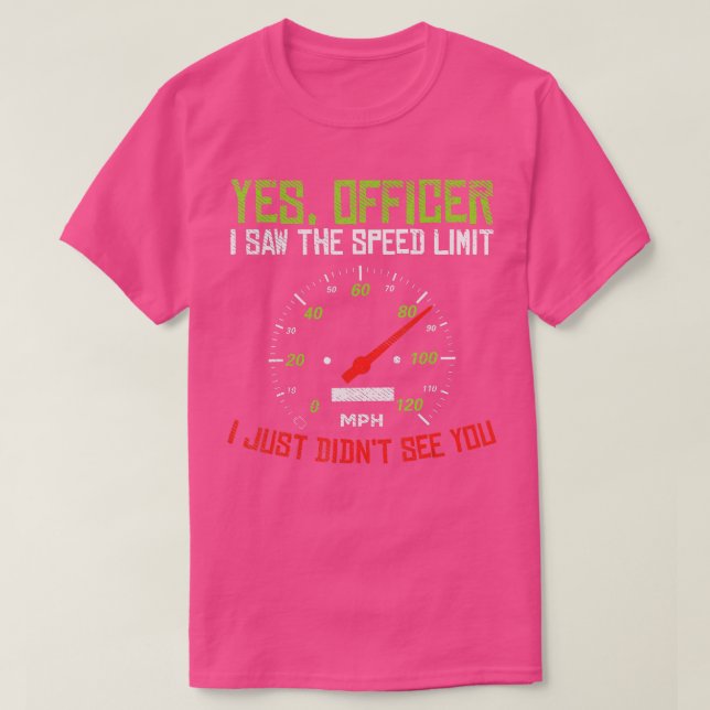 Camiseta Sí Oficial de velocidad Funny Carreras Race Car Dr (Diseño del anverso)