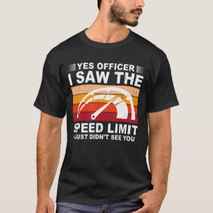 Camiseta Sí Oficial Vi El Límite De Velocidad Retro Vinta