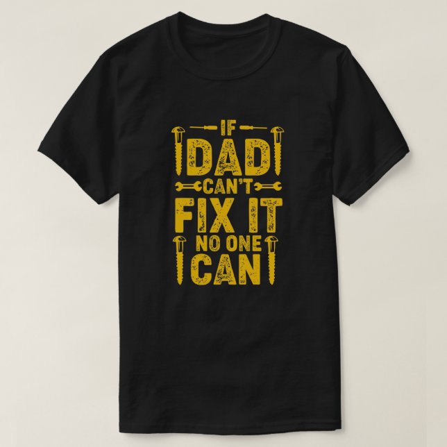Camiseta Si papá no puede arreglar el cumpleaños o el día d (Diseño del anverso)