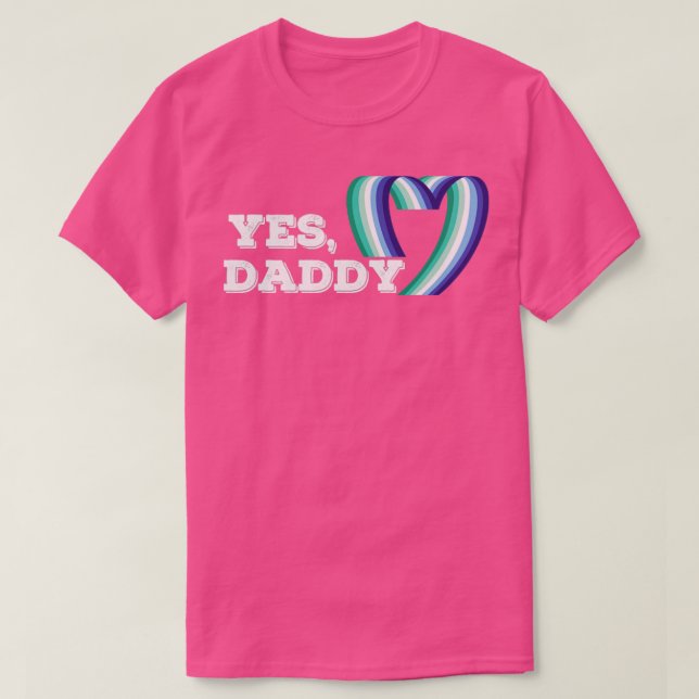 Camiseta Sí Papi LGBT Apoyo al orgullo gay Rosa (Diseño del anverso)