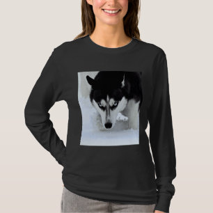 Camiseta Si Parece Podría Matar A Black And White Husky