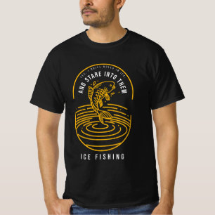 CAMISETA SÍ, PERFORO AGUJEROS EN EL HIELO Y MIRO HACIA ELLO
